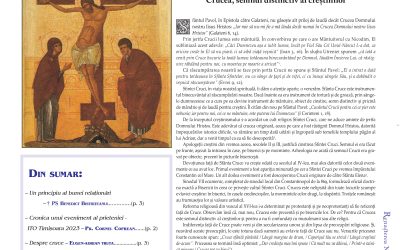 Revista Renașterea 2023 numărul 09 – septembrie